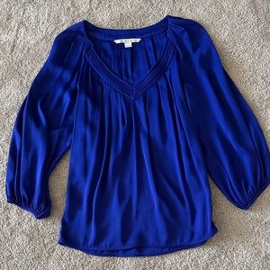 Diane Von Furstenberg Royal Blue Blouse
